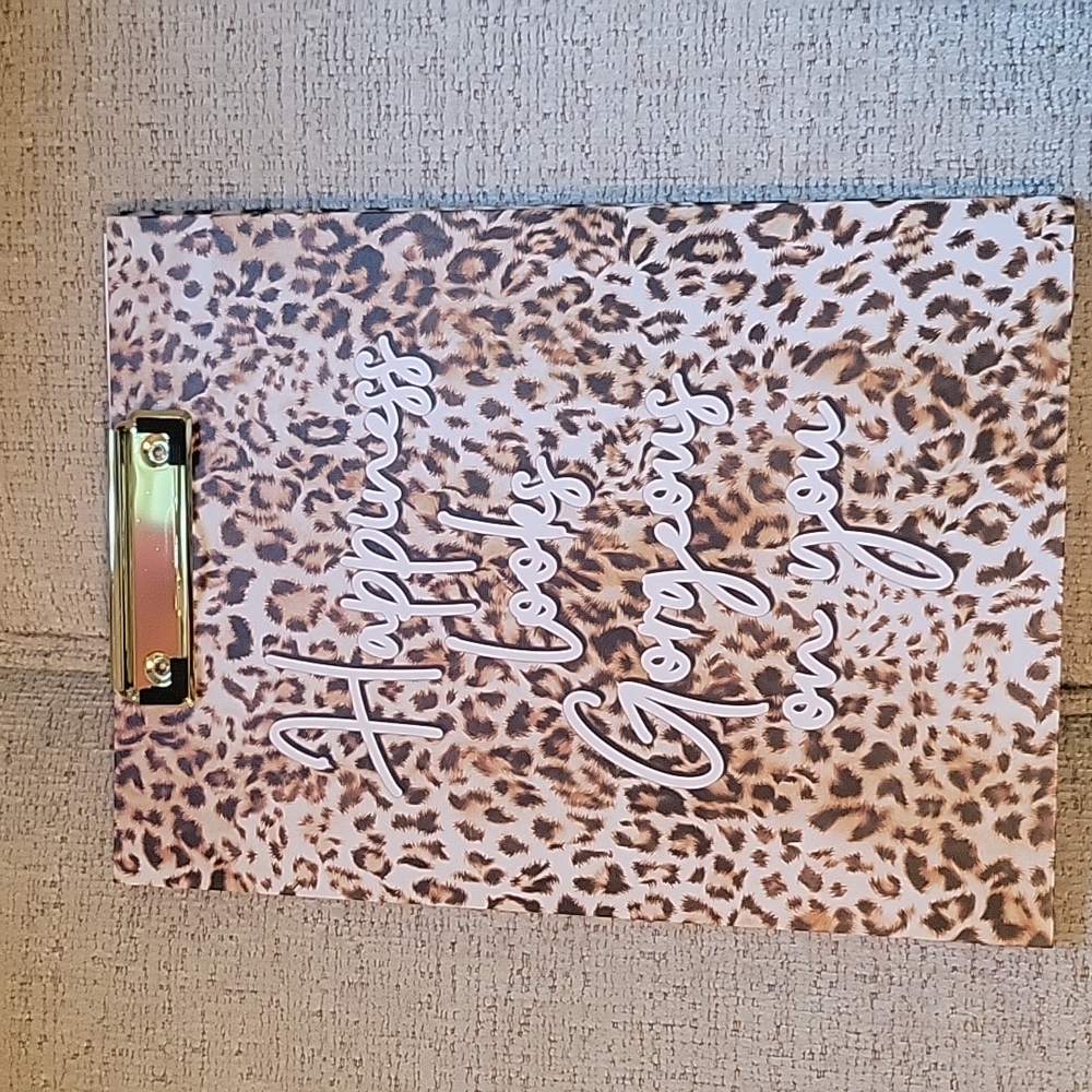 Animal Print Clip board w/ Notepad
